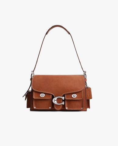  COACH - Túi đeo vai nữ nắp gập Cargo Turnlock Soft Tabby 