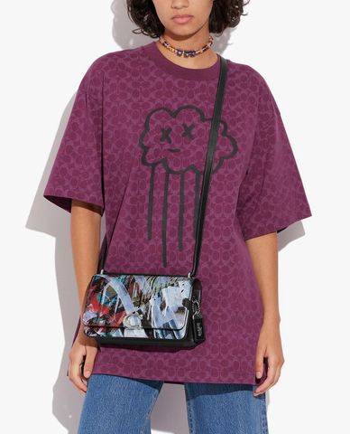  COACH - Túi đeo chéo nữ chữ nhật nắp gập Mint Serf Bandit 