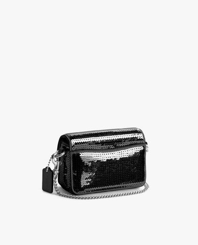  COACH - Túi đeo chéo nữ nắp gập Sequin 