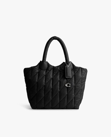  COACH - Túi tote nữ dáng chữ nhật chần bông thời thượng Iris 