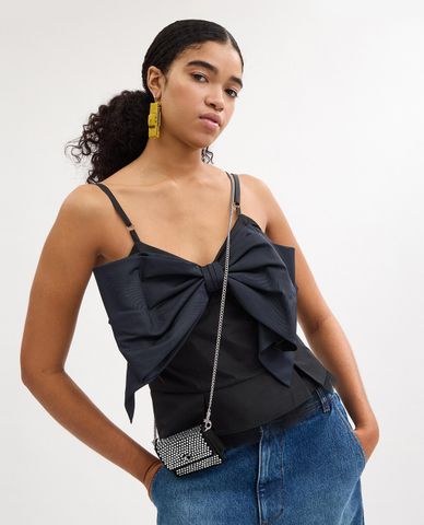  COACH - Túi đeo chéo nữ phom chữ nhật đính đá Essential 