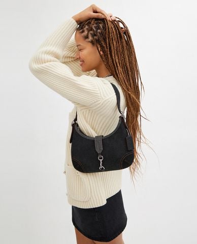  COACH - Túi đeo vai nữ hình bán nguyệt Hamptons 