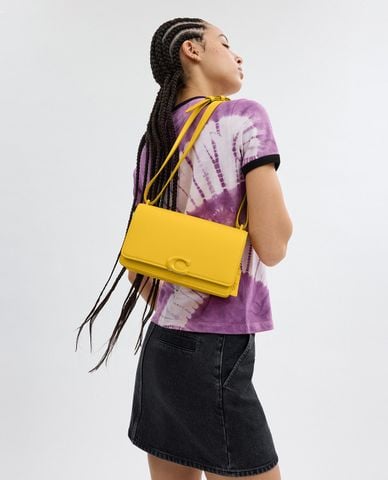  COACH - Túi đeo vai nữ phom chữ nhật nắp gập Bandit 