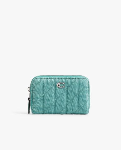  COACH - Ví nữ dáng ngắn Quilted Contrast Denim 