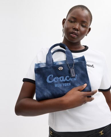  COACH - Túi tote nữ phom chữ nhật hoạ tiết tie-dye Cargo 26 