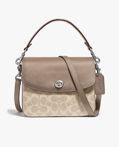  COACH - Túi đeo chéo nắp gập họa tiết logo Cassie 19 