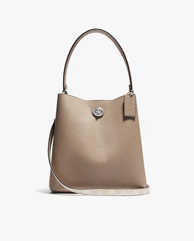  COACH - Túi đeo vai hình thang khóa kim loại Charlie 21 