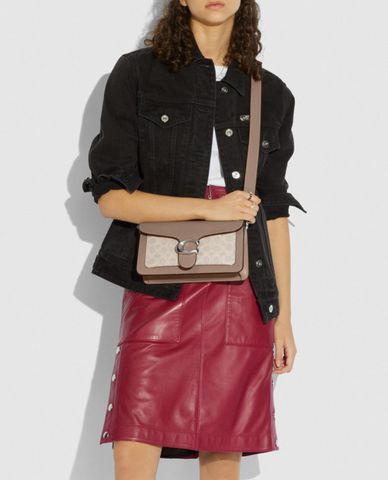  COACH - Túi đeo vai chữ nhật nắp gập Tabby 26 