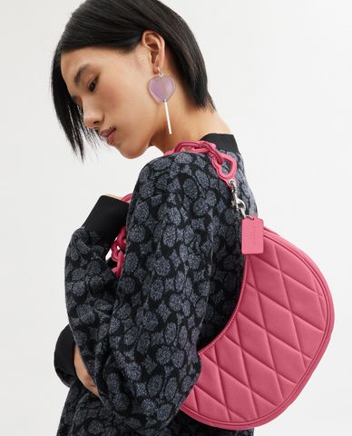  COACH - Túi đeo vai nữ phom bán nguyệt Mira Pillow Quilting 