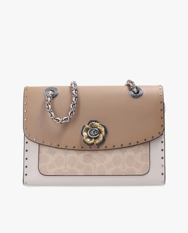  COACH - Túi đeo chéo nữ chữ nhật nắp gập Parker 