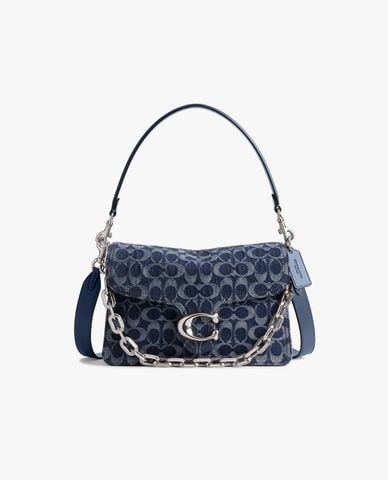  COACH - Túi đeo vai nữ Chain Tabby In Signature Denim 