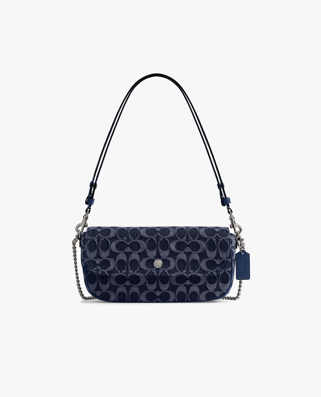 COACH - Túi đeo vai nữ chữ nhật Brook In Signature Denim