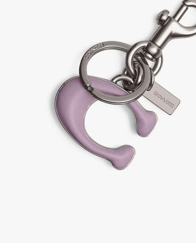  COACH - Móc khóa nữ hình chữ C sang trọng 