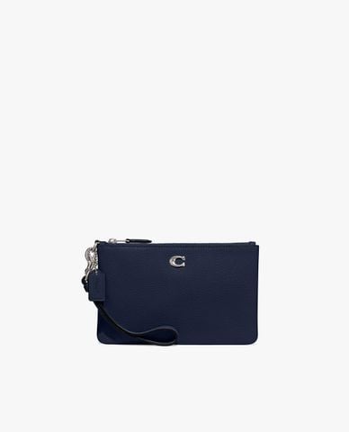  COACH - Clutch nữ khóa kéo kim loại thời trang 