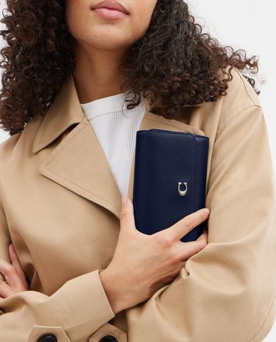  COACH - Ví nữ dáng ngắn nắp gập thời trang 