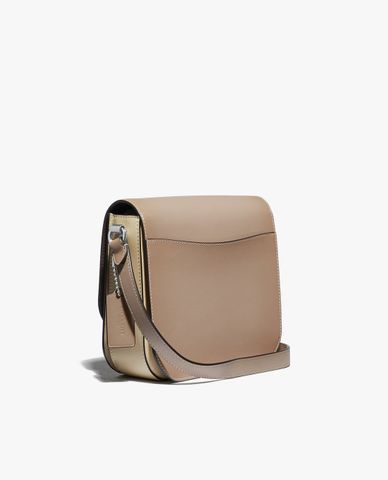  COACH - Túi đeo vai nữ nắp gập Hutton Saddle In Colorblock 
