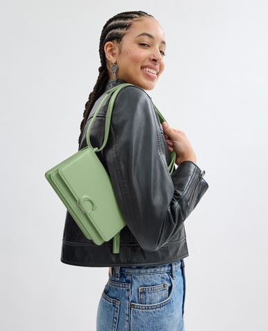  COACH - Túi đeo vai nữ phom chữ nhật nắp gập Bandit 