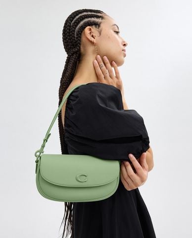  COACH - Túi đeo vai nữ nắp gập Emmy Saddle 