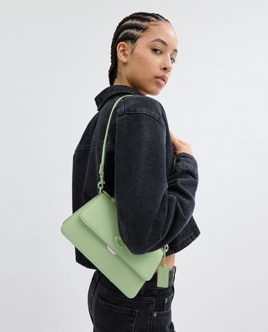  COACH - Túi đeo vai nữ phom chữ nhật nắp gập Juno 