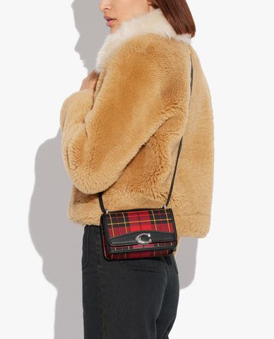  COACH - Túi đeo chéo nữ nắp gập phom chữ nhật thanh lịch 