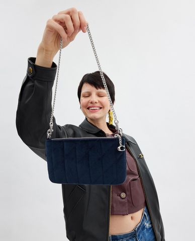  COACH - Túi đeo vai nữ phom chữ nhật Quilting 