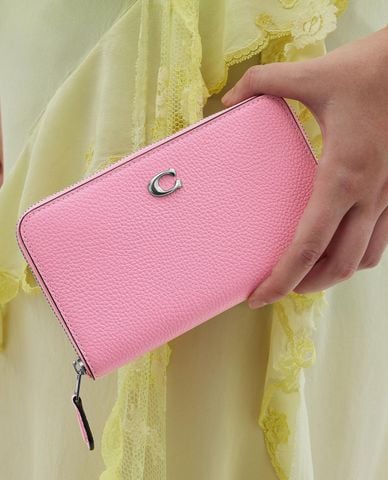  COACH - Ví dài nữ phom chữ nhật phối logo tinh tế Essential 