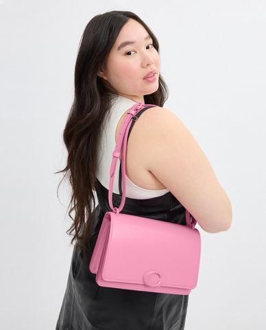  COACH - Túi đeo vai nữ phom chữ nhật nắp gập Bandit 