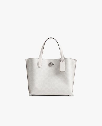  COACH - Túi xách nữ phom chữ nhật Willow Signature Canvas 