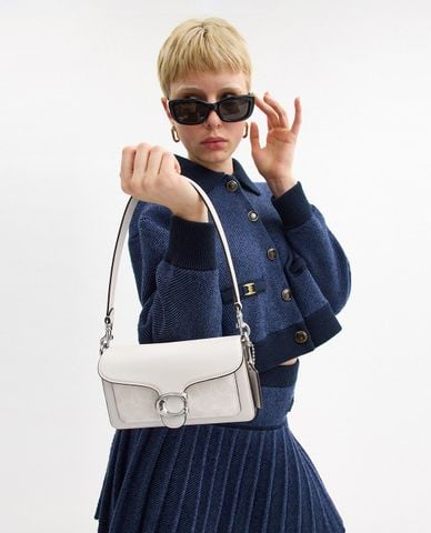  COACH - Túi đeo vai nữ phom chữ nhật Tabby 20 In Signature Canvas 