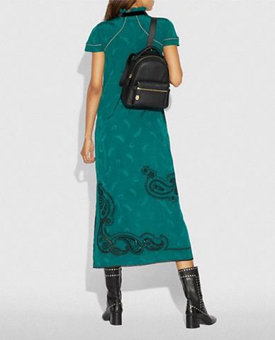  COACH - Balo nữ kiểu dáng vuông phối zip 