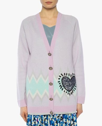  COACH - Áo cadigan nữ tay dài Coach x Keith Haring 