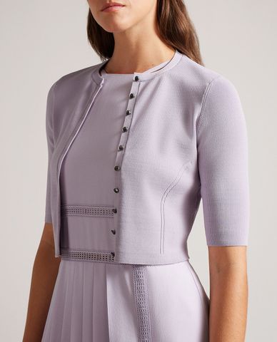  TED BAKER - Áo khoác cardigan nữ dáng croptop Perine 