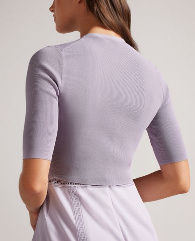  TED BAKER - Áo khoác cardigan nữ dáng croptop Perine 
