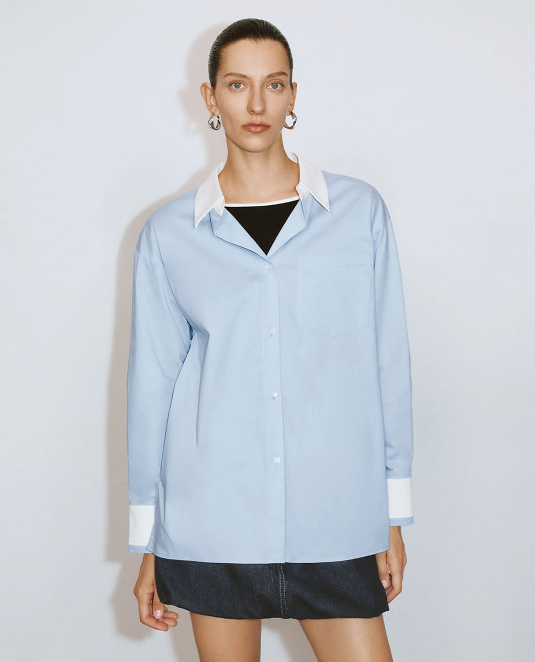 URBAN REVIVO - Áo sơ mi nữ tay dài thời trang