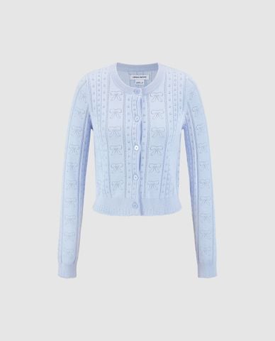  URBAN REVIVO - Áo khoác cardigan nữ phom croptop 