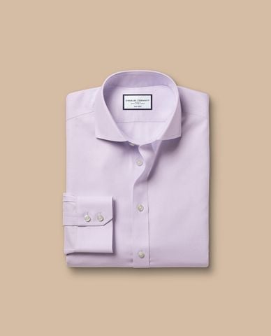  CHARLES TYRWHITT - Áo sơ mi nam cổ bẻ tay dài Twill 