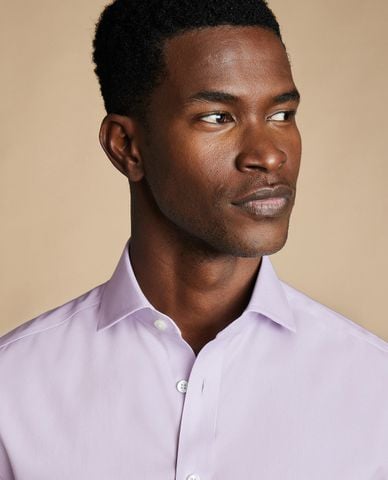  CHARLES TYRWHITT - Áo sơ mi nam cổ bẻ tay dài Twill 