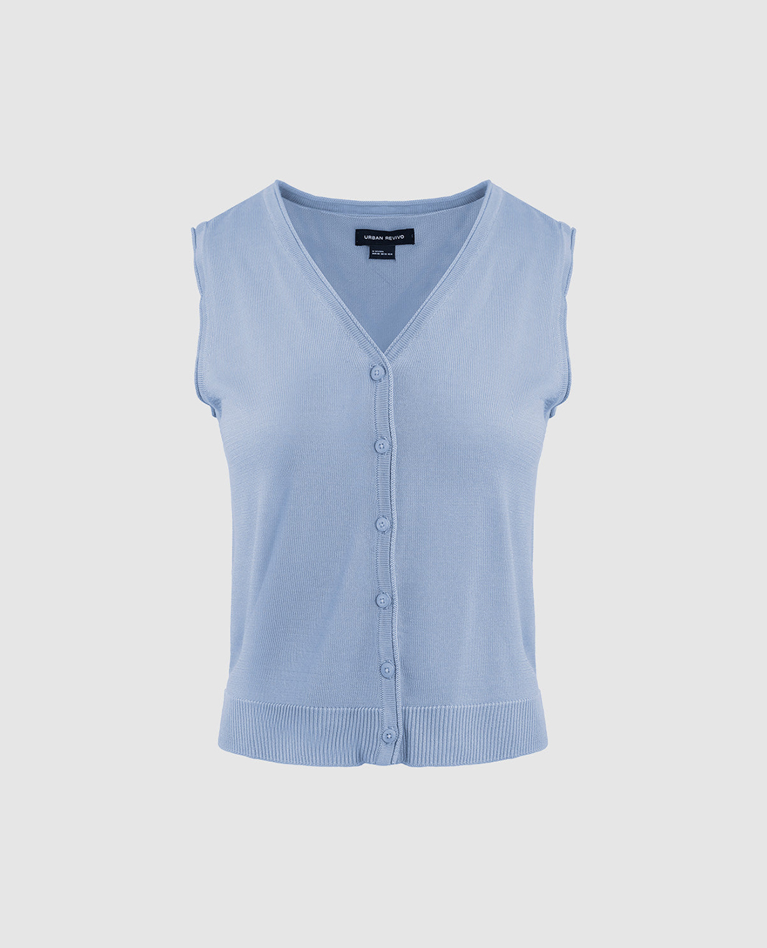 URBAN REVIVO - Áo khoác cardigan nữ cổ V hiện đại