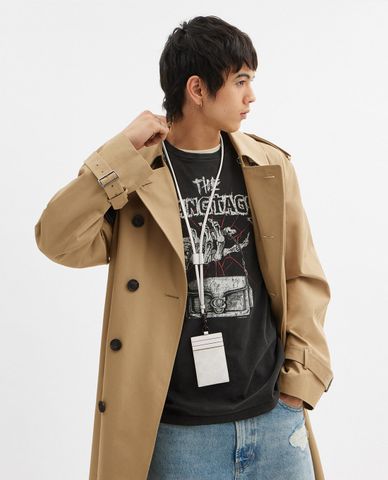  COACH - Ví đựng thẻ nam chữ nhật ID Lanyard In Signature Denim 