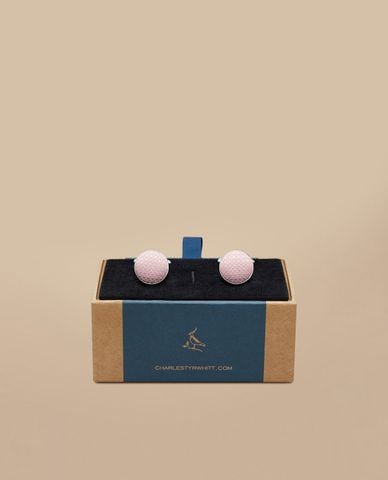  CHARLES TYRWHITT - Khuy măng sét nam Silk Round 