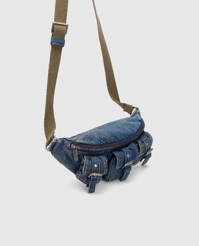  URBAN REVIVO - Túi đeo chéo nữ phom chữ nhật Multi Denim 