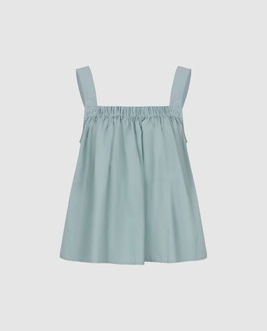  URBAN REVIVO - Áo hai dây nữ xếp li Square Cut Collar Cami 