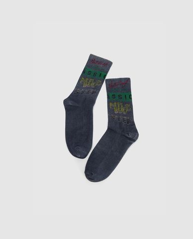  URBAN REVIVO - Vớ nam cổ cao in họa tiết 