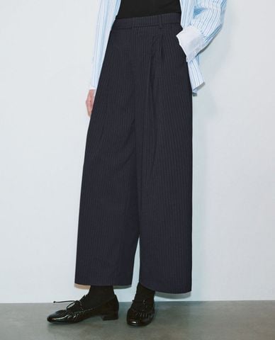  URBAN REVIVO - Quần dài nữ ống rộng thanh lịch 