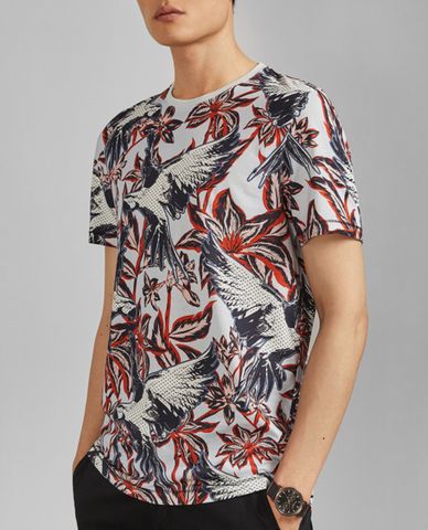  TED BAKER - Áo thun nam cổ tròn tay ngắn Tieler 