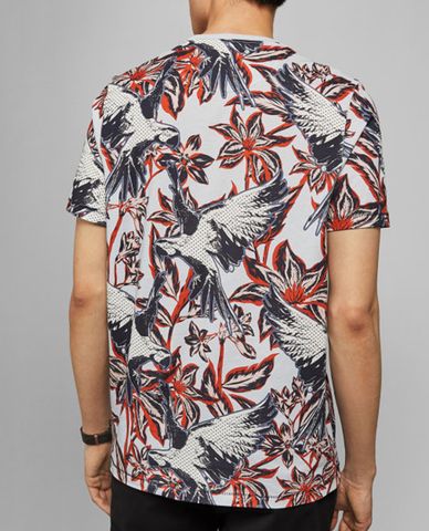  TED BAKER - Áo thun nam cổ tròn tay ngắn Tieler 