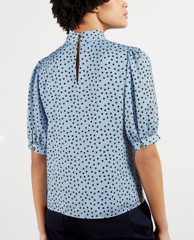  TED BAKER - Áo kiểu nữ cổ tròn tay phồng Lipsah 