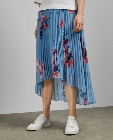  TED BAKER - Chân váy midi xếp ly họa tiết hoa Harrpa 