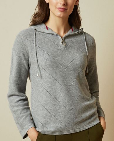  TED BAKER - Áo hoodie nữ Lucilli Stitch Detail 
