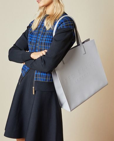 TED BAKER - Túi tote nữ hình vuông Crosshatch Large Icon 